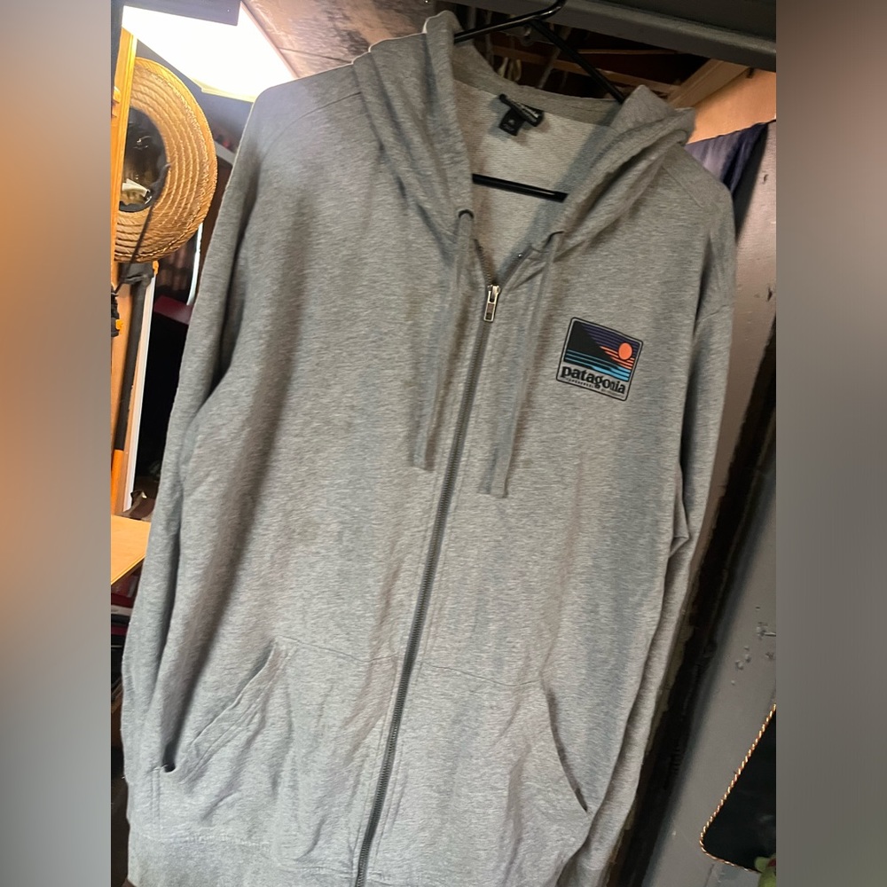 MENS XL HOODY PATAGONIA FULL ZIP SWEATSHIRT